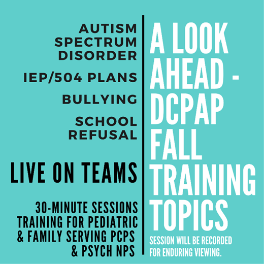 DCPAP Upcoming Trainings